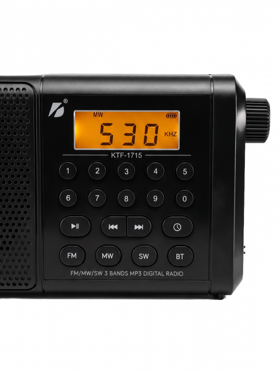 Радиоприемник с аккумулятором, Bluetooth, карта памяти KBroad KTF-1715